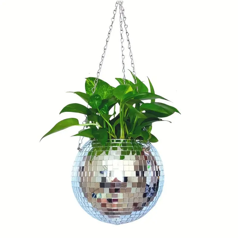 Blumenampel Outdoor als Spiegelkugel zum Aufhängen – Bild 2