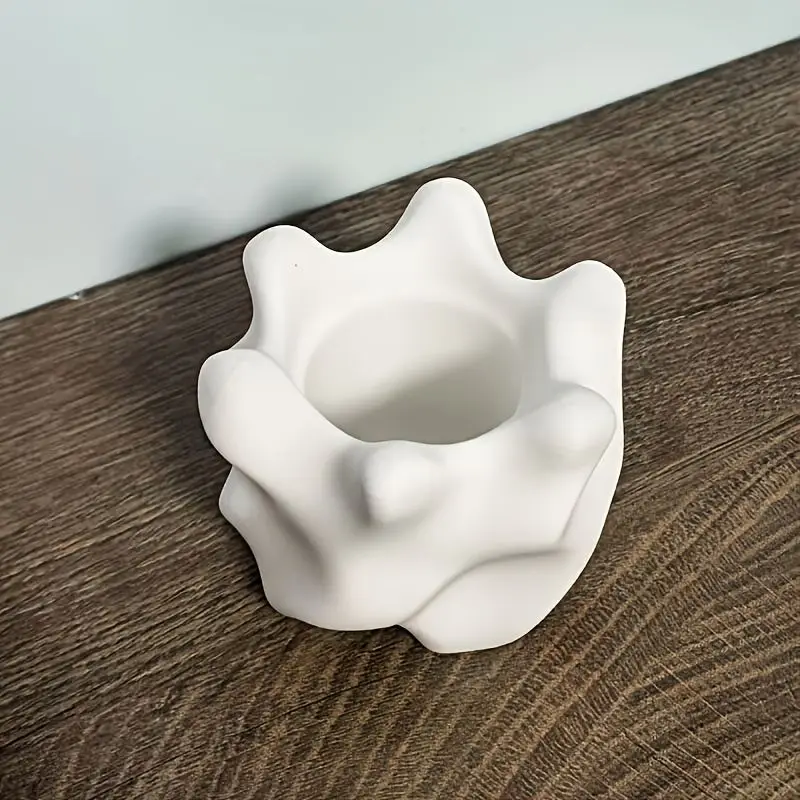 Blumentopf Creme Outdoor in welliger Form, Vintage-Stil – Bild 4