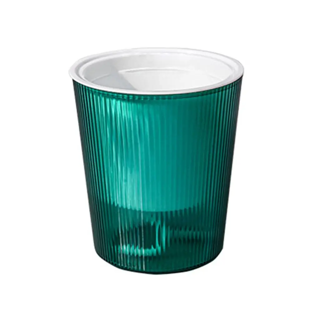 Blumentopf Grün mit transparentem Wasserbehälter, gerillt – Türkis